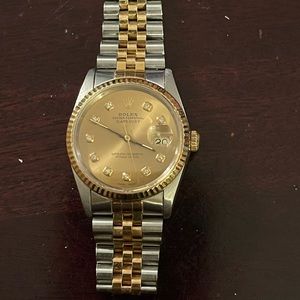 Rolex 18 karat presidential date adjusted with papers of authenticity